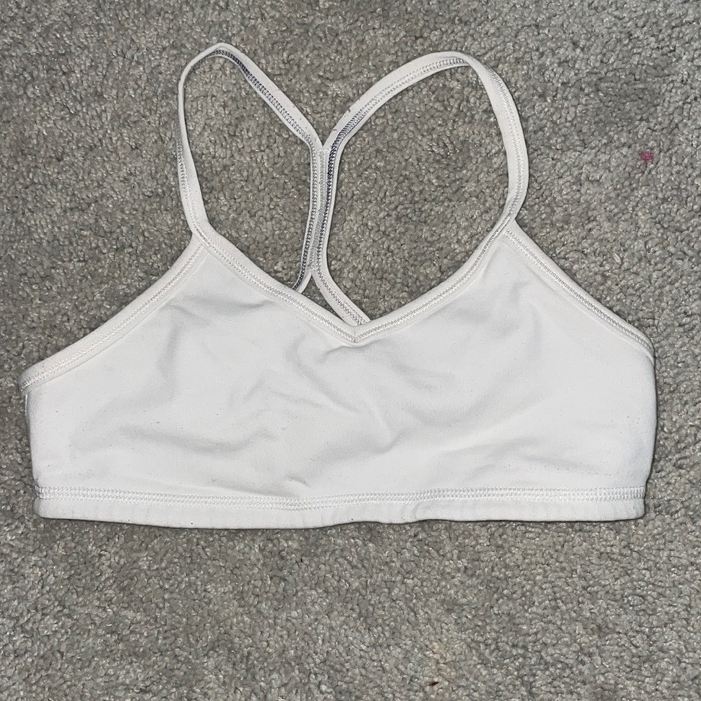 WHITE IVIVVA LULULEMON GIRLS SPORTS BRA